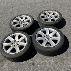 4 — 225/45r17 5x120 5x4.72 Stock Bmw Chevy Camaro S10 Wheels Rims Tires