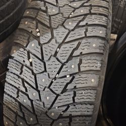 Four 225 65 17 Tires Studded Snows