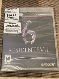 Resident Evil 6 for PS3. Playstation 3. Brand New