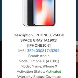 iPhone X 256 Gb Brand New With Box Unlocked 