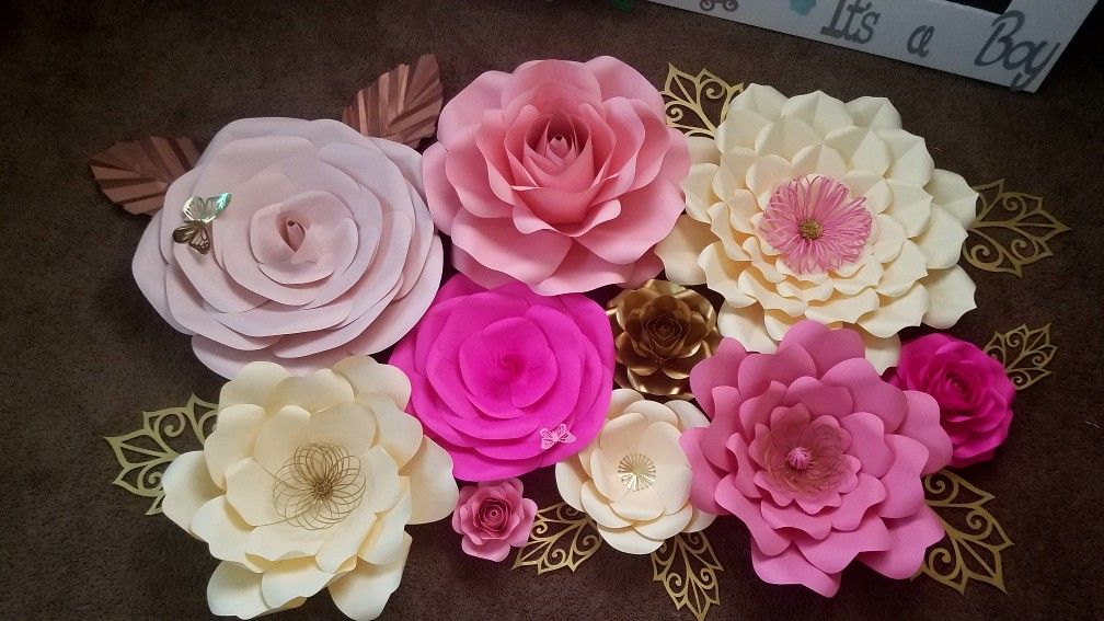 Paper flowers decoration
