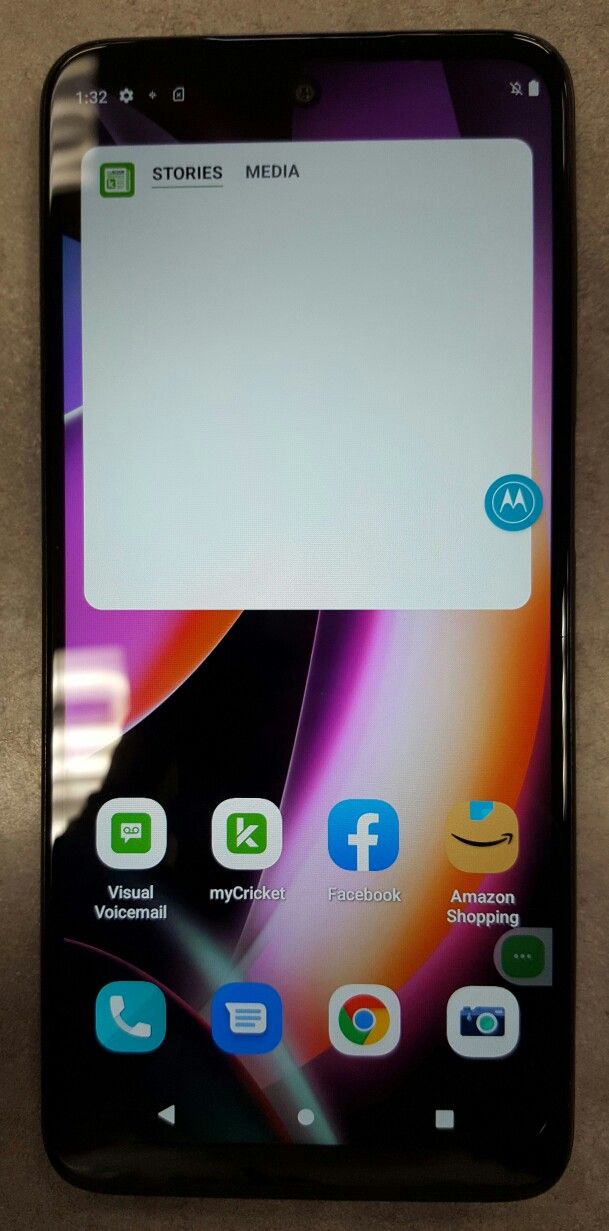 Cricket Motorola Moto G 5G 2022 64gb Black Android Smart Cell Phone for