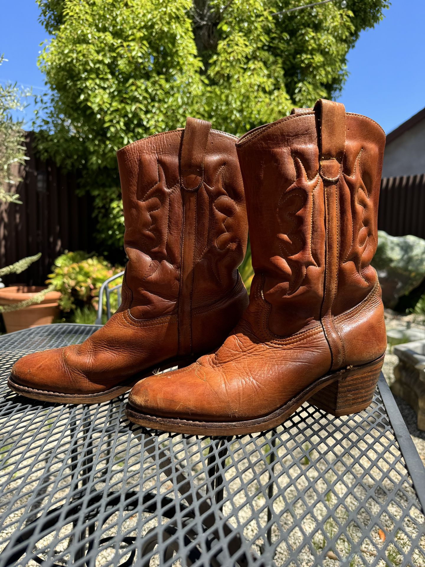 Brazilian Leather Cowboy Boots 9.5D