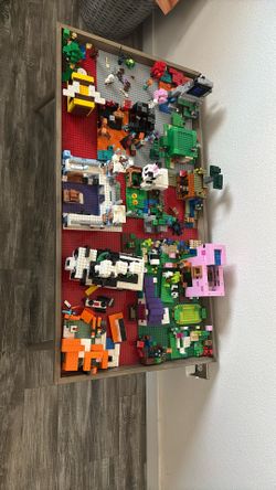 Minecraft Lego Sets With Instructions And Custom Lego Table 