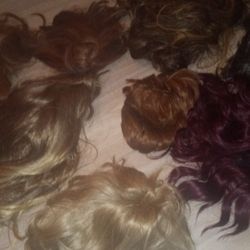 Wigs Long And Short $5 Each