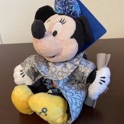2000 GRAD NITE MINNIE MOUSE DISNEY Theme Park WDW BEAN BAG Plush Doll Toy Tagged