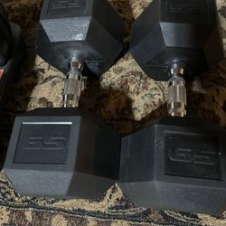 65lb Hex Dumbbell Pair (Cap Barbell)