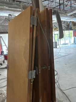 Exterior fire proof doors
