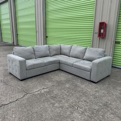 Grey Sectional Sofa with Sofa Bed