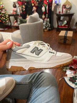 New Balance 550 – White / Slate Grey / Brighton Grey – Men's Size 9.5