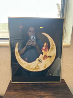 Moon and woman art