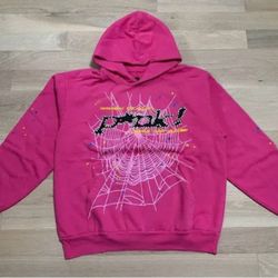 Sp5der Hoodie Pink