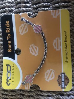 Sterling Silver Harley Davidson bracelet (New)