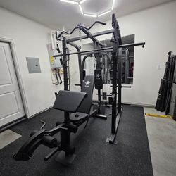 Smith Machine 2001 | Multi-Use Adj Bench | Gym Equipment | Fitness | Squat Rack | Excercise |🔴WEIGHTS AND BARBELL SOLD SEPARATELY 🔴 FREE DELIVERY 🚚