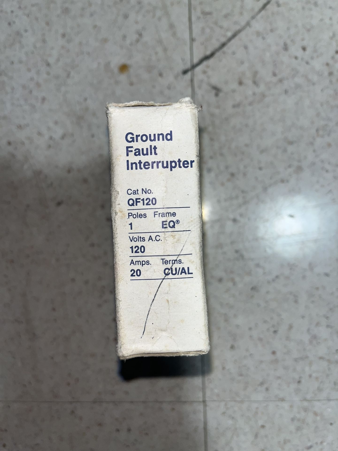 ITE 20A GFI Single Pole Breaker QF120