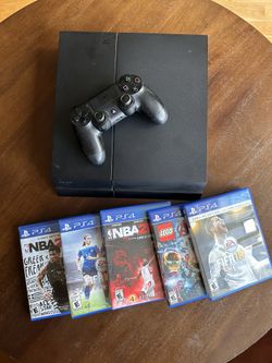PS4 with several games