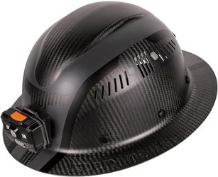 Klein Tools K12 Series Carbon Fiber Full-Brim Hard Hat – Black