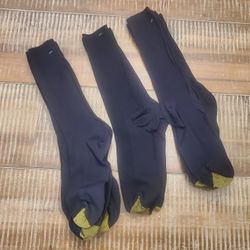 Men's Modern black Nylon GOLDTOE Socks NEW Sz Large