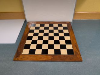Ebony and Rosewood Chess Board