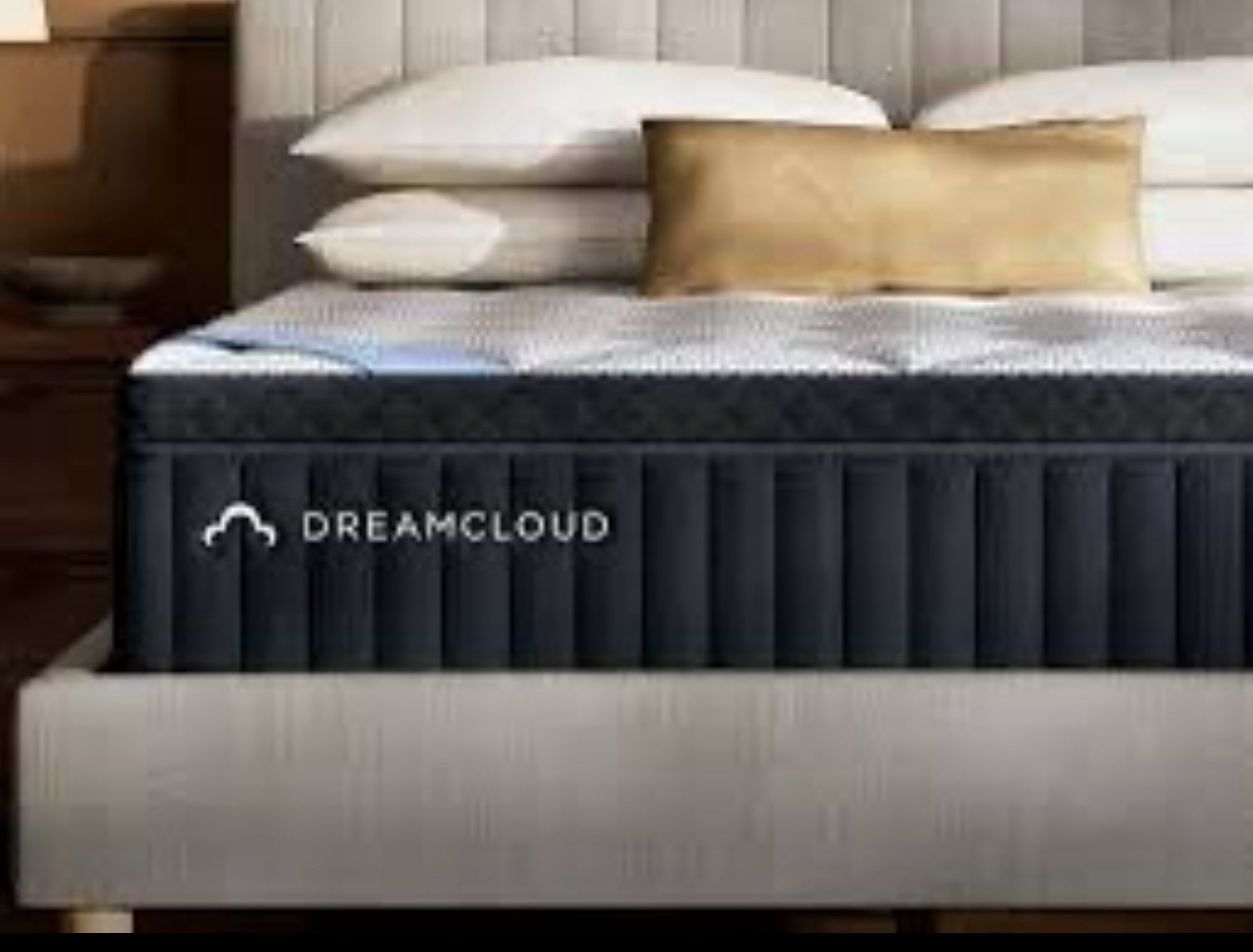 Like New King DreamCloud Classic Hybrid Mattress, Will include frame if needed