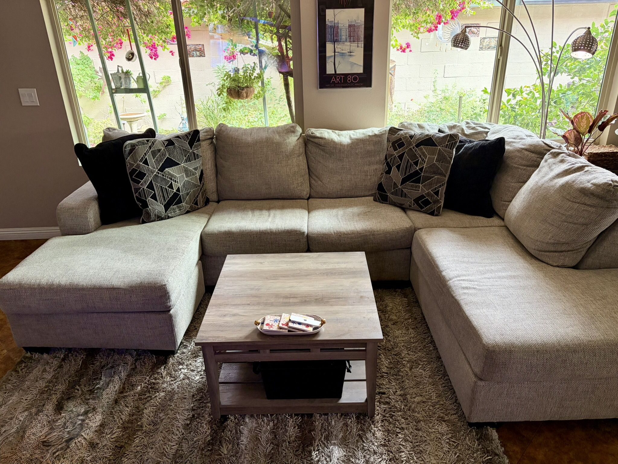 Large Sectional Sofa With Duel Chaises