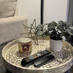 Round Serving/Ottoman Tray