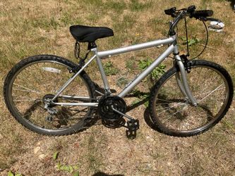 Silver Huffy Bike 10 Speed