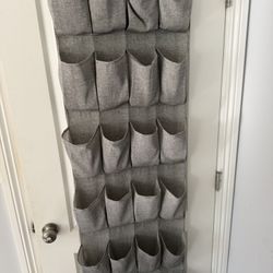 Grey Door Hanging Shoe Rack 