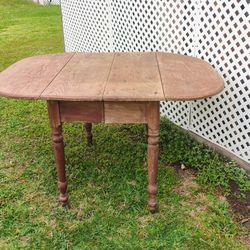 Antique  Table With Wheels