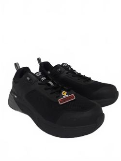 Georgia Boot Mens 8.5 W Black Composite Toe ESD Safety Work Shoes Wide GB00542