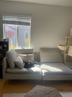 Ikea soderhamn Light Gray Fabric Sectional Sofa