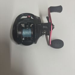 Red bait caster reel