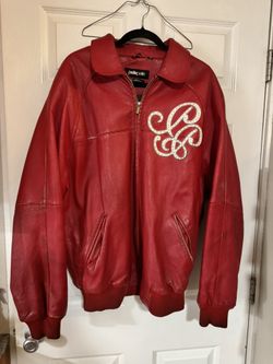 Vintage Red Leather Pelle Pelle Jacket