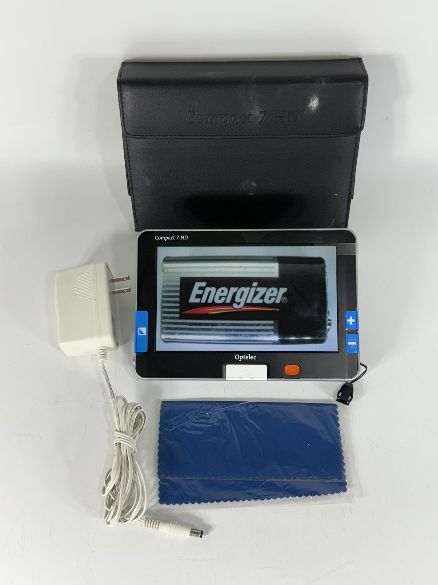 Optelec Compact 7 HD ~ 7" Electronic Low Vision Magnifier Reader in Case ~ WORK