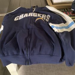 Chargers Zip Up. Men’s Small