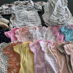40+ pieces babygirl clothes 0-3M