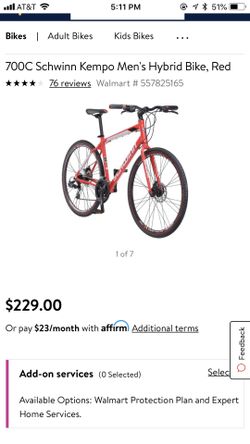 700c schwinn kempo men's hybrid bike red sale