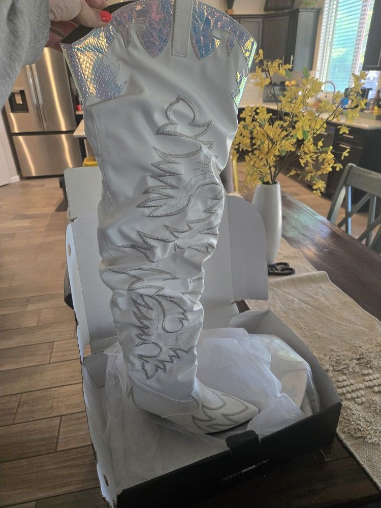 White Cowboy Boots