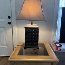 Coffee table and Lamp