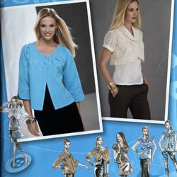 Plus Jacket Simplicity 2652 Pattern Project Runway Pattern Size 6-14 Uncut
