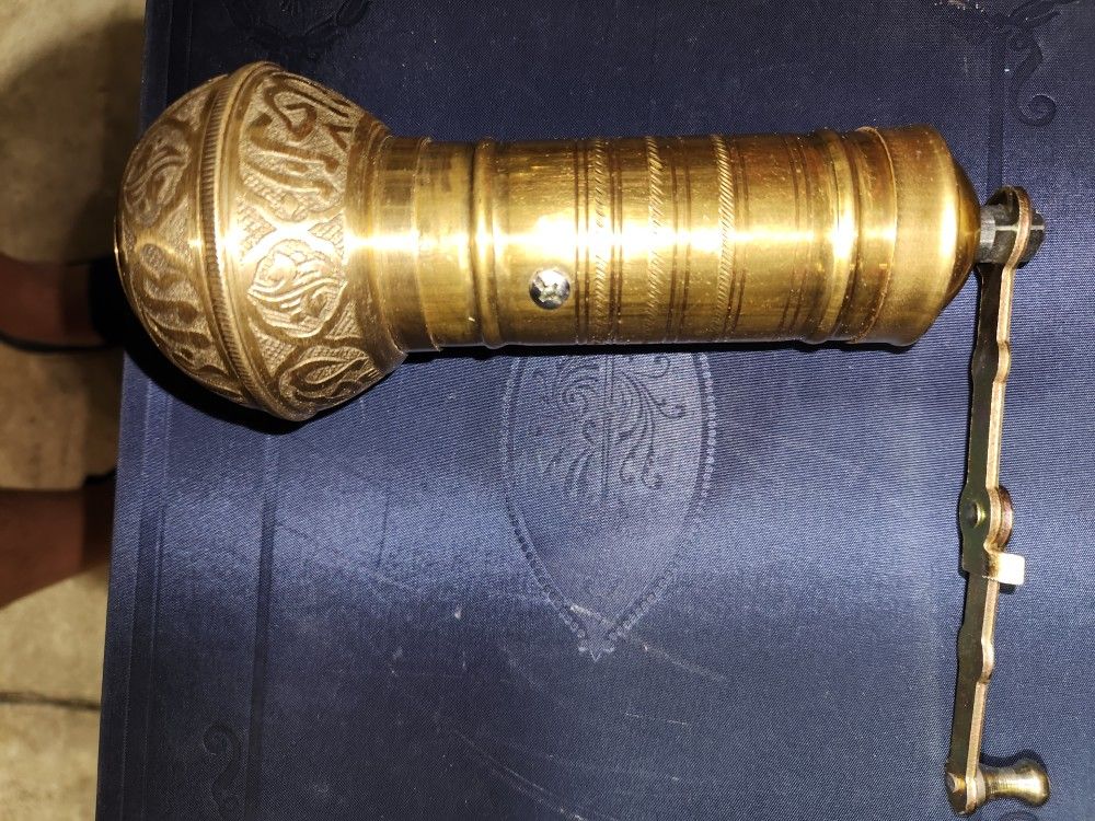 Vintage Brass Coffee Grinder Mill