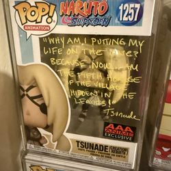 Tsunade lady tsunade naruto funko new