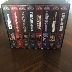 Lot Of 8 The James Bond 007 Collector's Set VHS Tapes