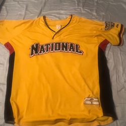 Pittsburgh Pirates National League,  Majestic, 2006 Major League Baseball All-Star jersey, men’s XL, gold 