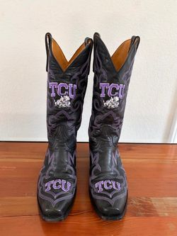 Men's TCU Horned Frogs Cowboy Boots - Gameday Boots Size 11.5 D