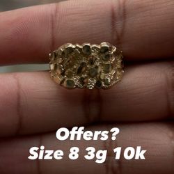 Gold Nugget Ring