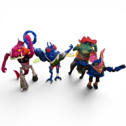 Teenage Mutant Ninja Turtles Bad Guy Lot  Fishface Leatherhead Superfly Wingnut