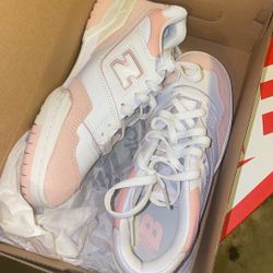 Pink And White New Balances Size 7y