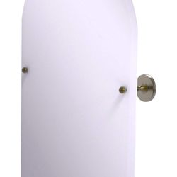 Allied Brass Shadwell Collection Frameless Arched Top Tilt Beveled Edge Wall Mirror, Antique Brass