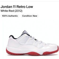 Jordan 11 Retro Low white red (2012) LIGHTLY USED Size 11